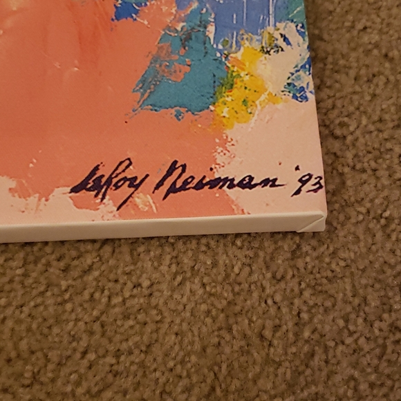 Leroy Neiman Micheal Jordan Bulls Canvas Print - Picture 4 of 5